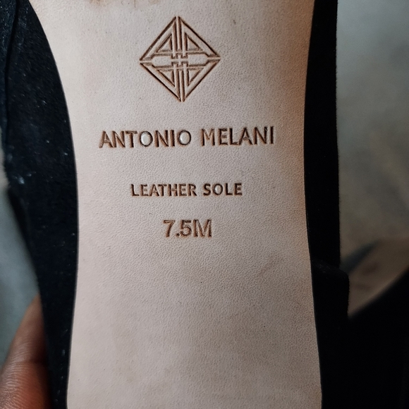 Antonio Melani Suede Leather kitten heels knee-high boots - Picture 9 of 12